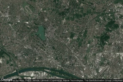 Vue aérienne de Enghien-les-Bains