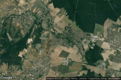 Vue aérienne de Dracy-le-Fort
