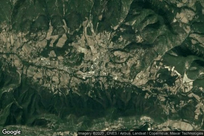 Vue aérienne de Dieulefit