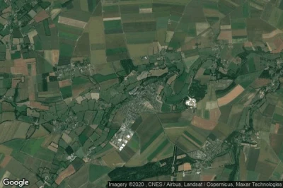Vue aérienne de Creully