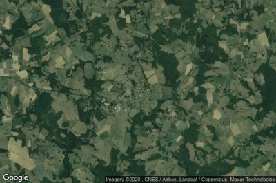 Vue aérienne de Coussac-Bonneval