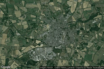 Vue aérienne de Chateaubriant