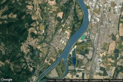 Vue aérienne de Charmes-sur-Rhone