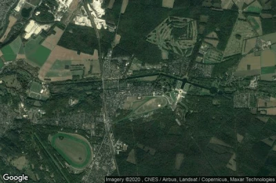 Vue aérienne de Chantilly