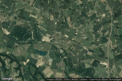 Vue aérienne de Cazères-sur-l'Adour