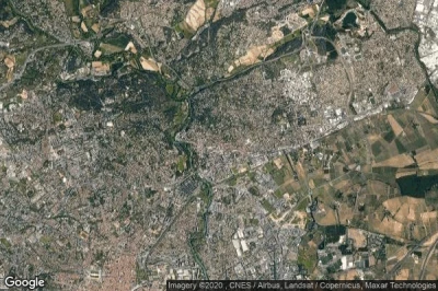 Vue aérienne de Castelnau-le-Lez