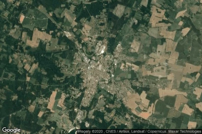 Vue aérienne de Casteljaloux