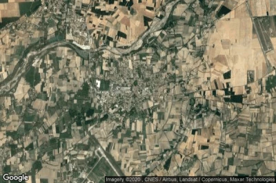 Vue aérienne de Camaret-sur-Aigues