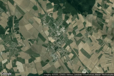 Vue aérienne de Brazey-en-Plaine