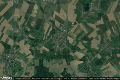 Vue aérienne de Bertry