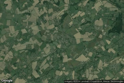 Vue aérienne de Bellou-en-Houlme