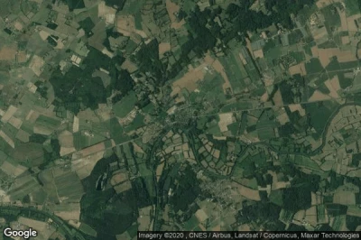 Vue aérienne de Bazouges-sur-le-Loir