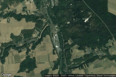 Vue aérienne de Bagneaux-sur-Loing