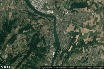 Vue aérienne de Albigny-sur-Saone