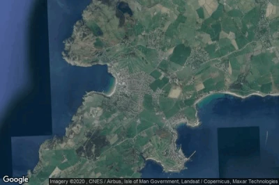 Vue aérienne de Port Erin