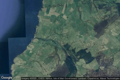 Vue aérienne de Glen Maye