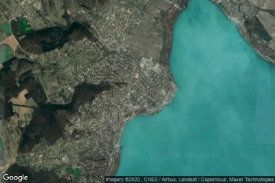 Vue aérienne de Tisztviselőtelep