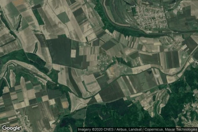 Vue aérienne de Szentgalpuszta