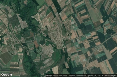 Vue aérienne de Szedres