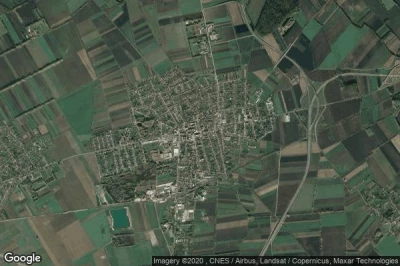 Vue aérienne de Csorna