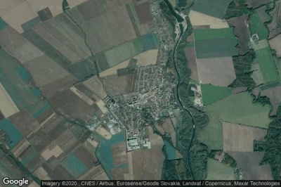 Vue aérienne de Zeliezovce