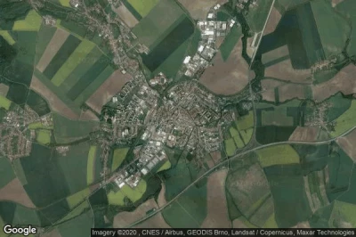 Vue aérienne de Vyskov