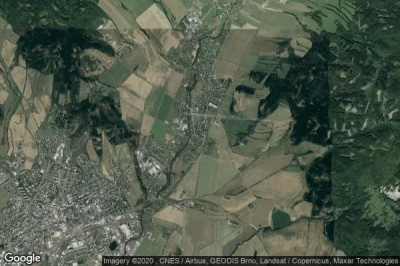 Vue aérienne de Vikyrovice