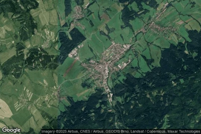 Vue aérienne de Valasske Klobouky