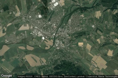 Vue aérienne de Turnov