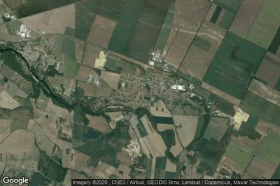 Vue aérienne de Tasovice