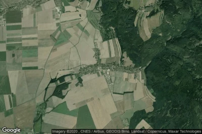 Vue aérienne de Paseka