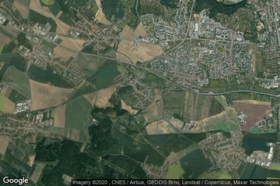 Vue aérienne de Ostopovice