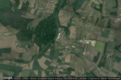 Vue aérienne de Novosedly