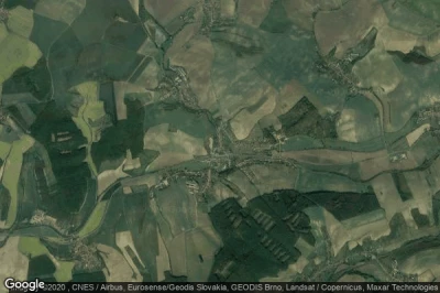 Vue aérienne de Nesovice