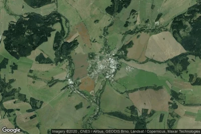 Vue aérienne de Moravsky Beroun