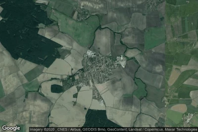 Vue aérienne de Mestec Kralove