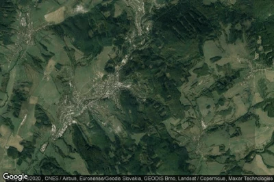 Vue aérienne de Lázně Luhačovice