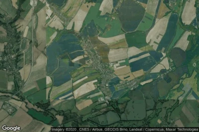 Vue aérienne de Jistebnik