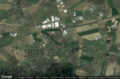 Vue aérienne de Jirny