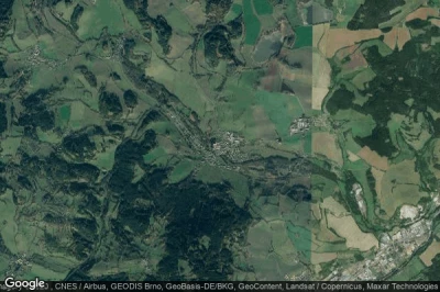 Vue aérienne de Hradek