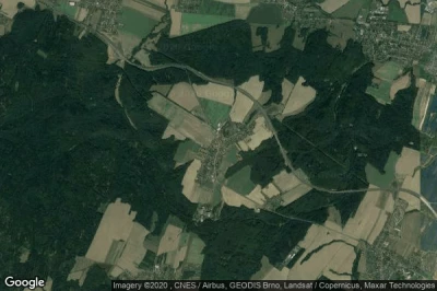 Vue aérienne de Hrabyne