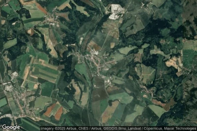 Vue aérienne de Doubravice nad Svitavou