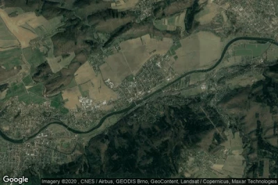 Vue aérienne de Dobrichovice