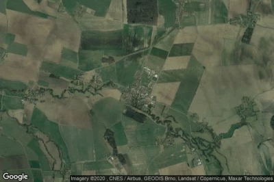 Vue aérienne de Chroustovice
