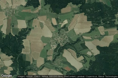 Vue aérienne de Cernovice