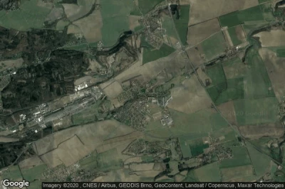Vue aérienne de Bustehrad
