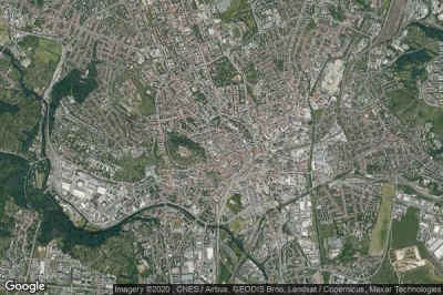 Vue aérienne de Brno
