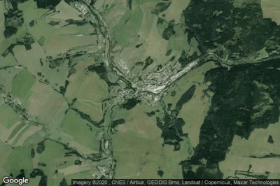 Vue aérienne de Bridlicna