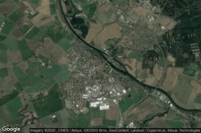 Vue aérienne de Brandys nad Labem-Stara Boleslav