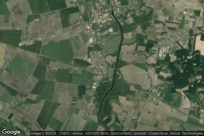 Vue aérienne de Bohusovice nad Ohri